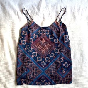 𝅺skies Are Blue Strappy Lined Tank Size M